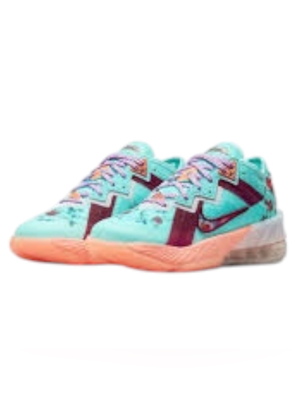 Nike Lebron 18 Low X Mimi Plange Daughters Floral CV7562 400 size 6 youth
